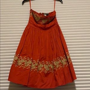 Anthropologie strapless dress